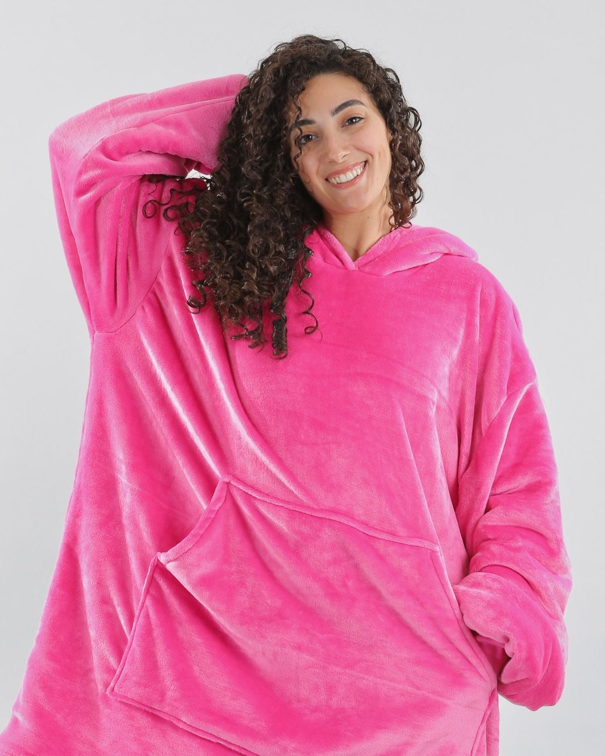 "Lotus Pink" Blanket Hoodie(Medium-Heavy thickness)