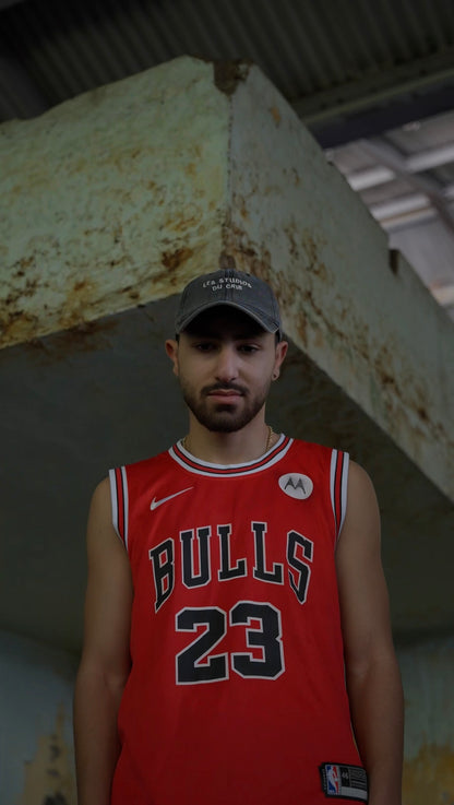 "Les Studios Du Crib" Black cap acid washed