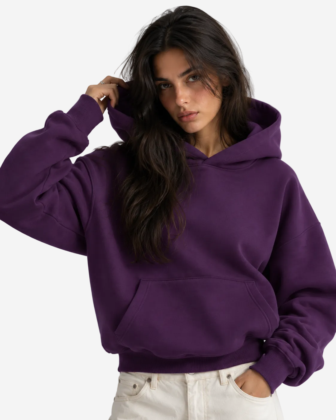 "Basic dark purple" hoodie