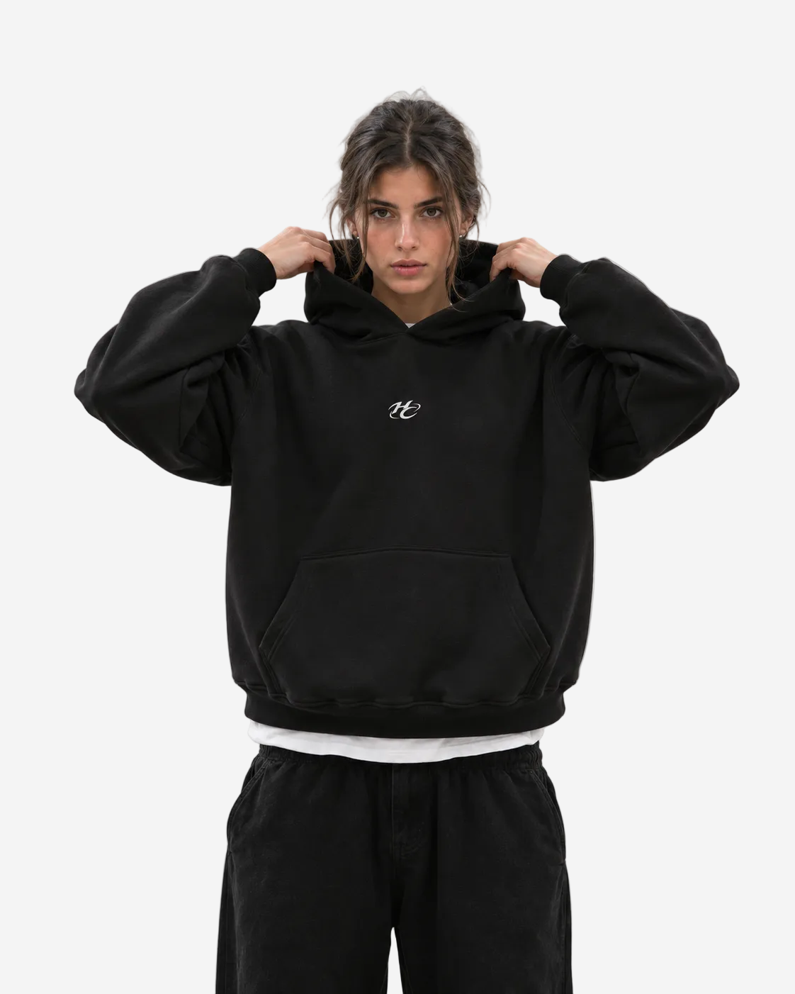 "Hc chest logo" hoodie