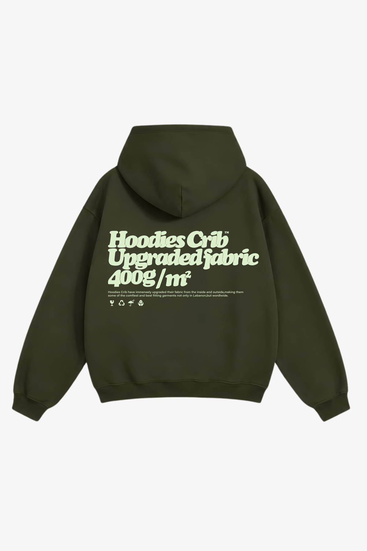 "Crib fabric upgrade" hoodie