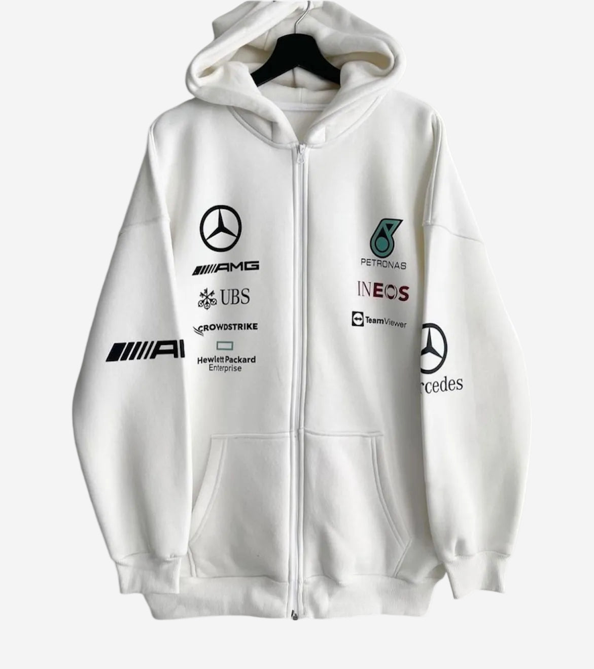 "Mercedes" zip-up hoodie (2 colors)