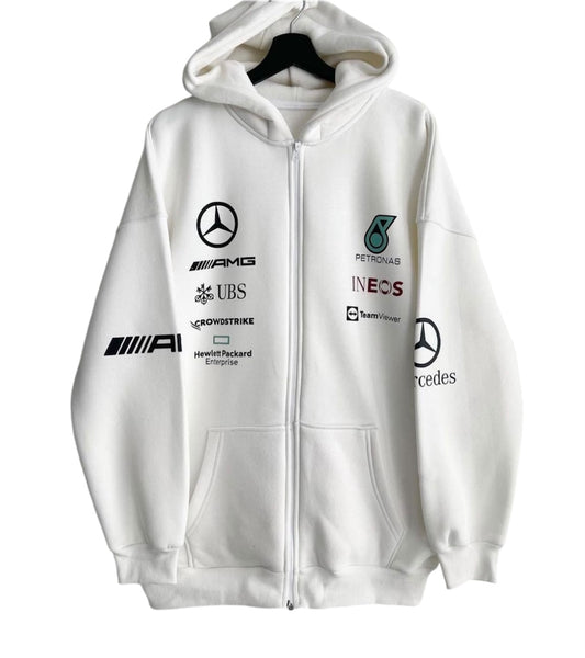 "Mercedes" zip-up hoodie (2 colors)