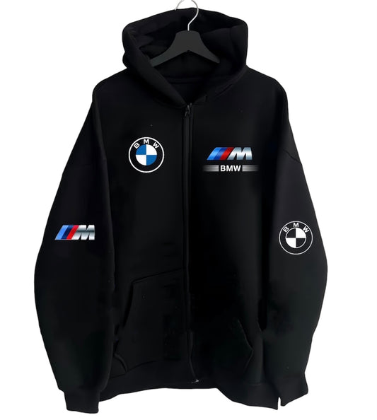 "BMW" zip-up hoodie